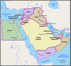 Middle East map